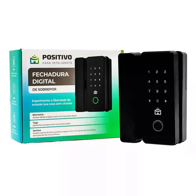 Fechadura Digital de Sobrepor Positivo Casa Inteligente Bivolt