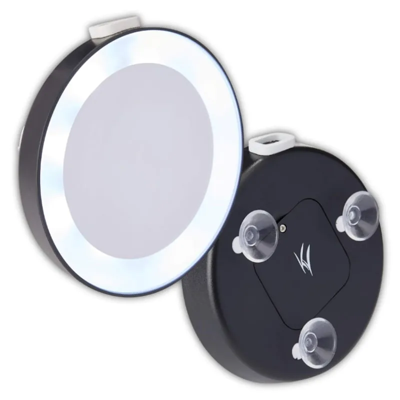 Espelho Luz Led Aumento 15x Com Ventosas Fixadoras Klass Vough Bivolt
