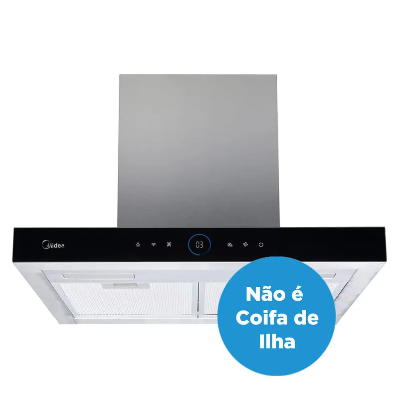 Coifa de Parede 60cm Smart Pro Touch Midea 220V