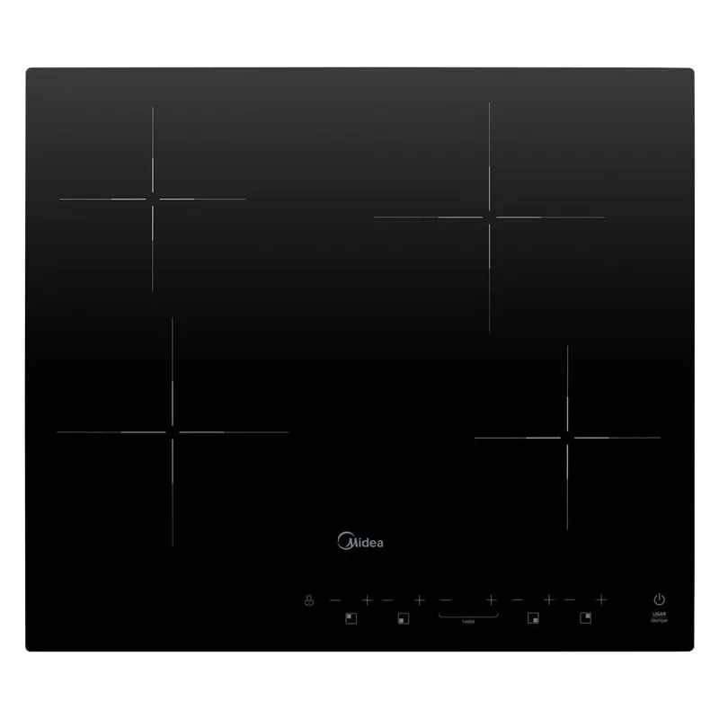 Cooktop 4 Bocas Elétrico Vitrocerâmico Midea 220V