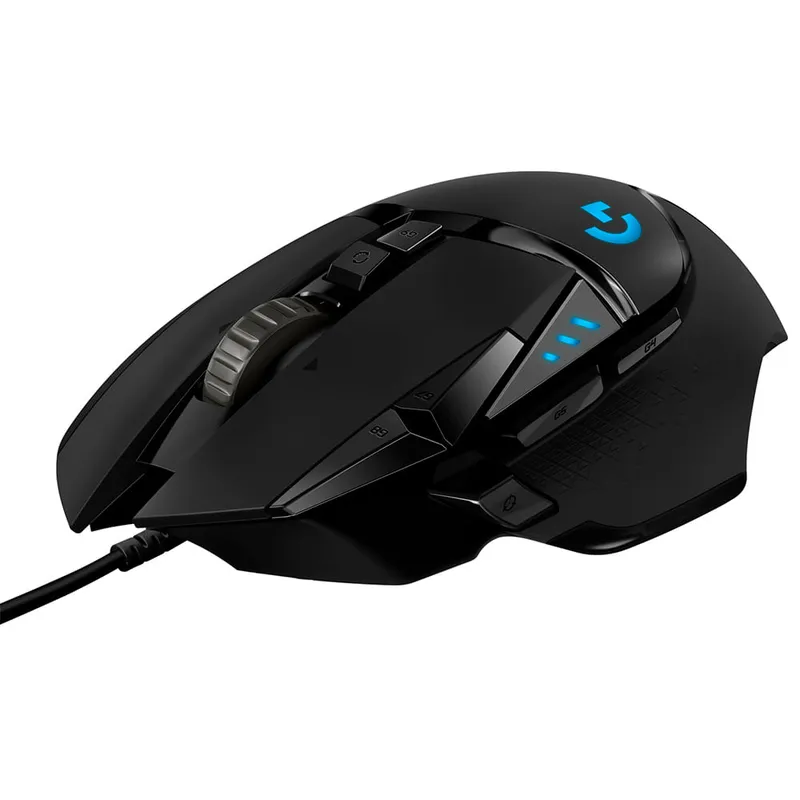Mouse Gamer com Fio Logitech G502 Hero Preto Bivolt