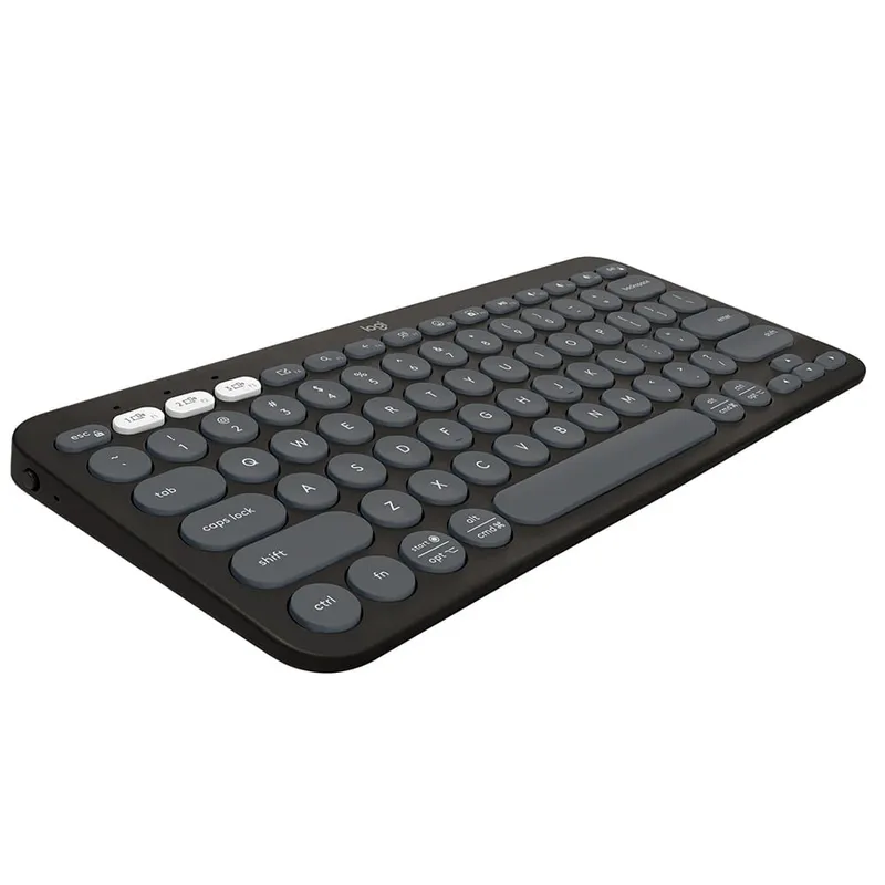 Teclado sem fio Logitech Pebble Keys 2 K380s Conexão Bluetooth/USB Bivolt