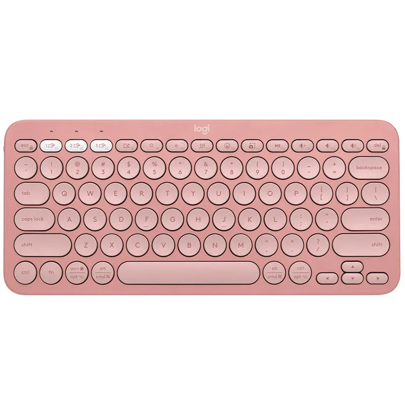 Teclado Sem Fio Pebble Keys 2 K380 Rosa - Logitech - 920011791 Bivolt