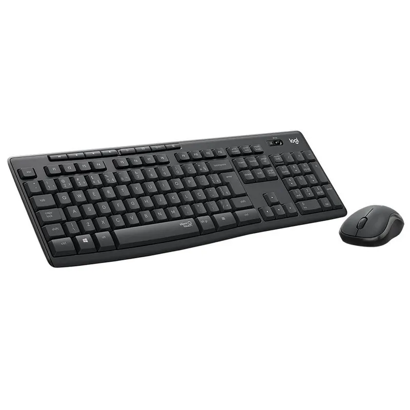 Combo Teclado e Mouse sem fio Logitech MK295 Silencioso, Conexão U Bivolt