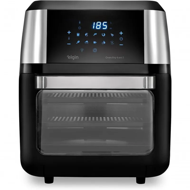 Fritadeira Eletrica Airfryer Elgin Oven Fry 12 Litros 1800W Preto 220V