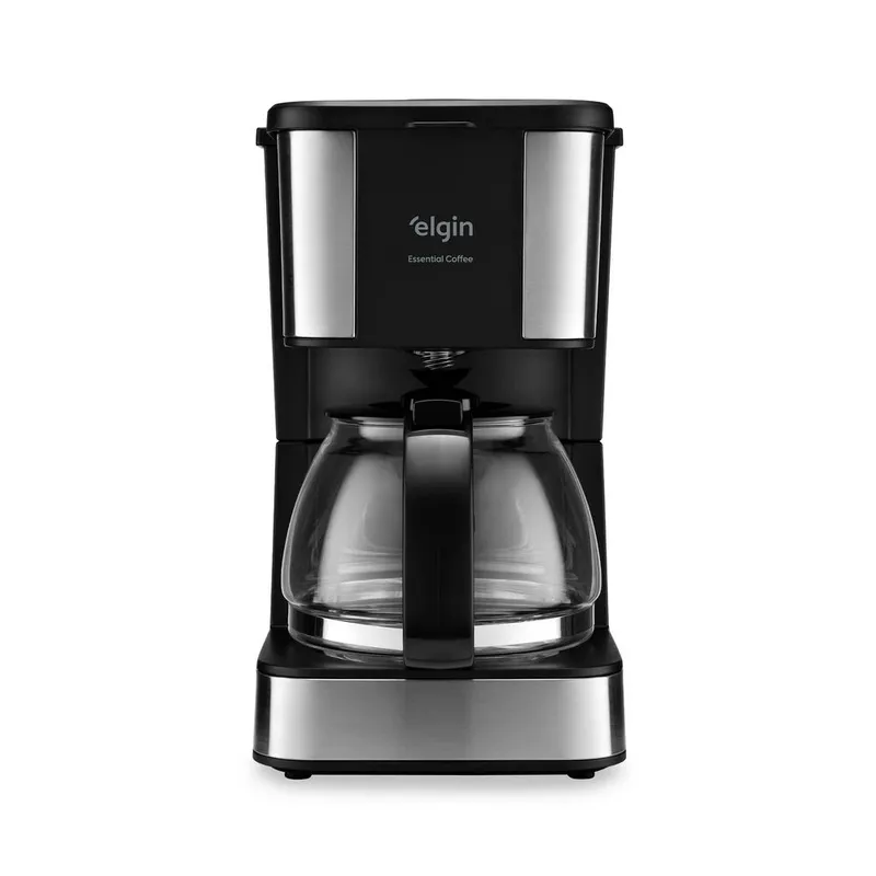 Cafeteira Elétrica Elgin Essential Coffe 600W 0,72L 19 Xícaras Jarra de Vidro Preta 110V