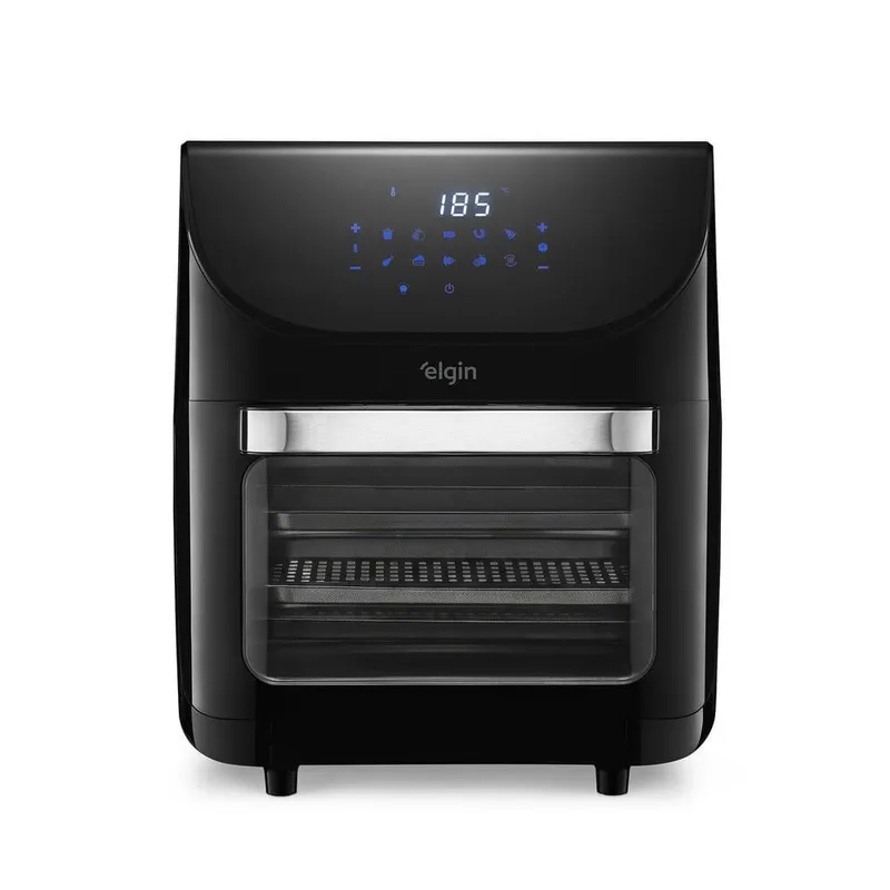Fritadeira sem Óleo Air Fryer Elgin Family Oven Fry 12L 1900W 4 em 1 com Painel Digital Preto 220V