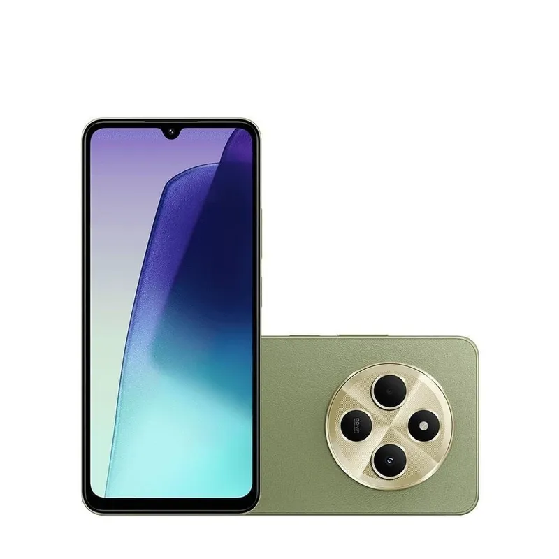 Smartphone Xiaomi Redmi 14C 4+4GB Ram 256GB Câmera 50MP Tela 6,88 120Hz Verde