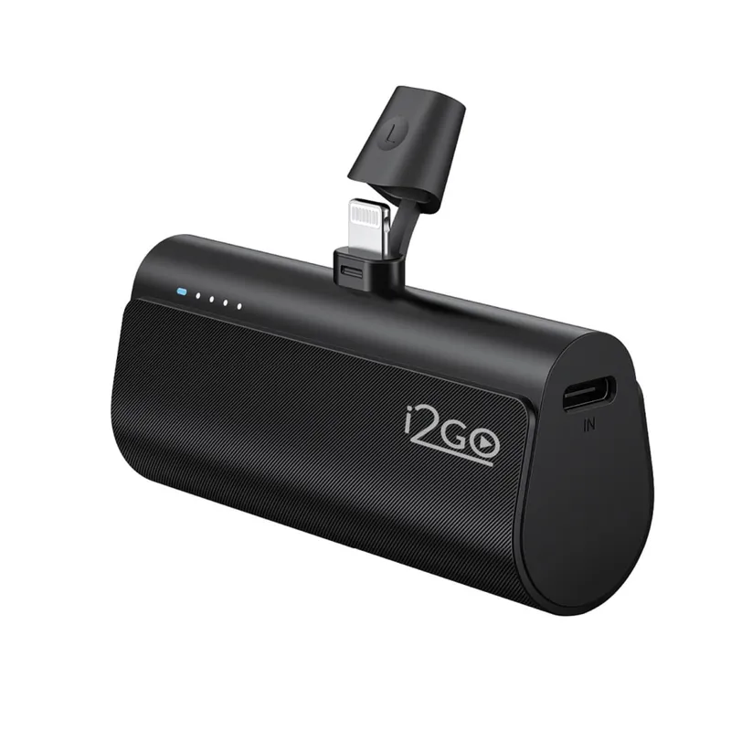 Power Bank i2GO PROBAT020 5000mAh Lightning Preto Bivolt