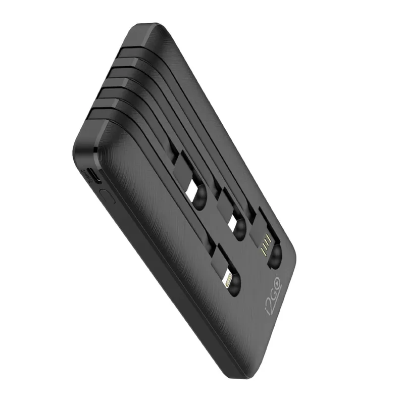 Power Bank i2GO Plus 10000mAh 4 em 1 USB-C Lightning e Micro USB P Bivolt