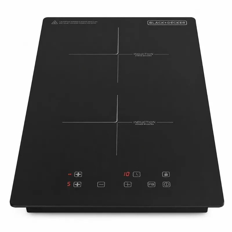 Cooktop Inducao 2 Zonas Power Booster 3500W Black+Decker BXIC 220V