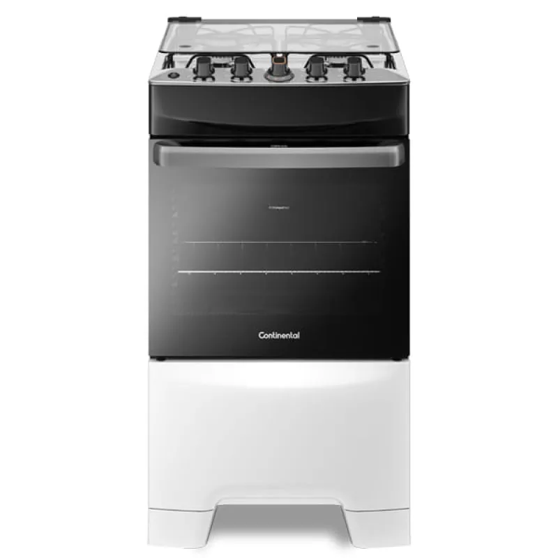 Fogão 4 Bocas Continental Branco Automático com TOPLimpaFácil FC4IB Bivolt