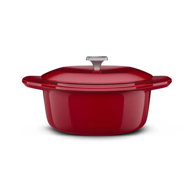 Panela Caçarola em Ferro Fundido Esmaltado com 24cm Expert Vermelha - Electrolux