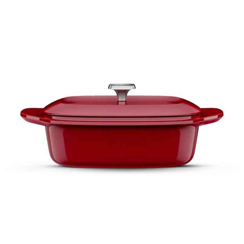 Panela Oval em Ferro Fundido Esmaltado com 27cm Expert Vermelha - Electrolux