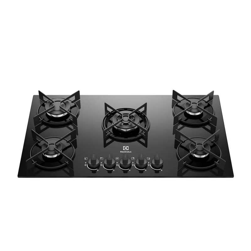 Cooktop Electrolux 5 Bocas Efficient Preto Timer Bivolt