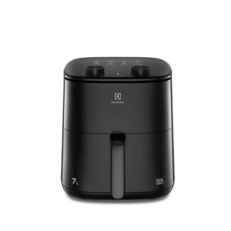 Air Fryer Electrolux por Rita Lobo 7L Preta Efficient 1700W EAF70 110V