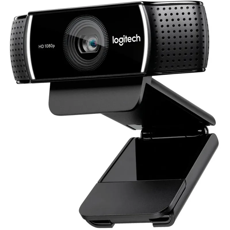 Webcam Logitech C922 Full HD 1080p USB com Microfone Estéreo e Tripé