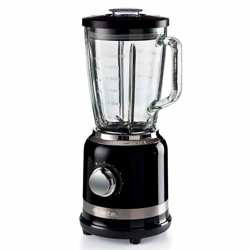 Liquidificador Ariete 585 Moderna Preto Copo Vidro 220V