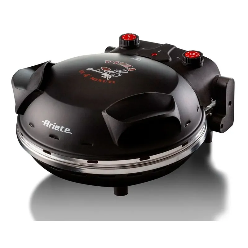 Forno de Pizza Elétrico Ariete com Pedra Refratária 1200W 400C Preto 917 110V