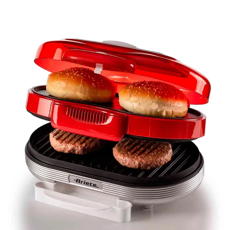 Burger Grill Eletrico Retro Ariete 205 Party Time 1200W 110V