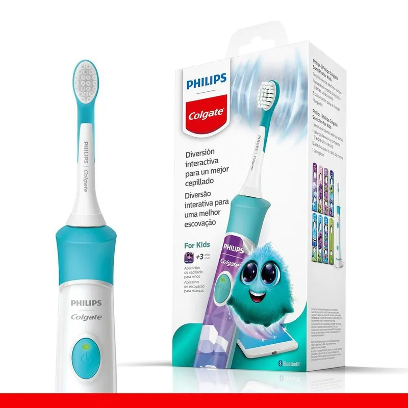 Escova de Dentes Elétrica Kids Philips Colgate SonicPro Bivolt