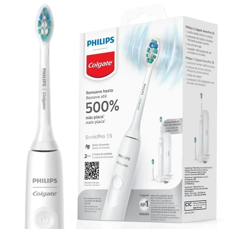 Escova de Dente Elétrica Philips Colgate Sonic Pro 35 Bivolt